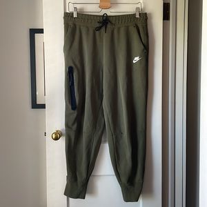 Nike Women's Sportswear Tech Fleece Pants in Olive